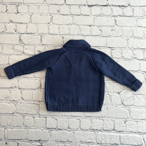 Baby Gap toddler navy cable knit cardigan with buttons 18-24m - Picture 4 of 8